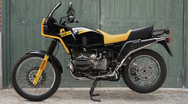 BMW R100GS Bumble Bee after
