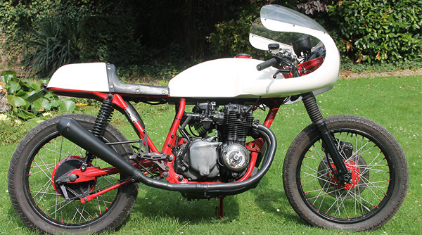 Honda CB350 Four Café Racer after